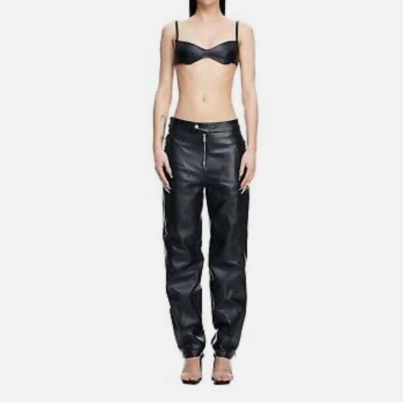 Mugler X H&M Leather Bra Black NWT (18) - Picture 3 of 4